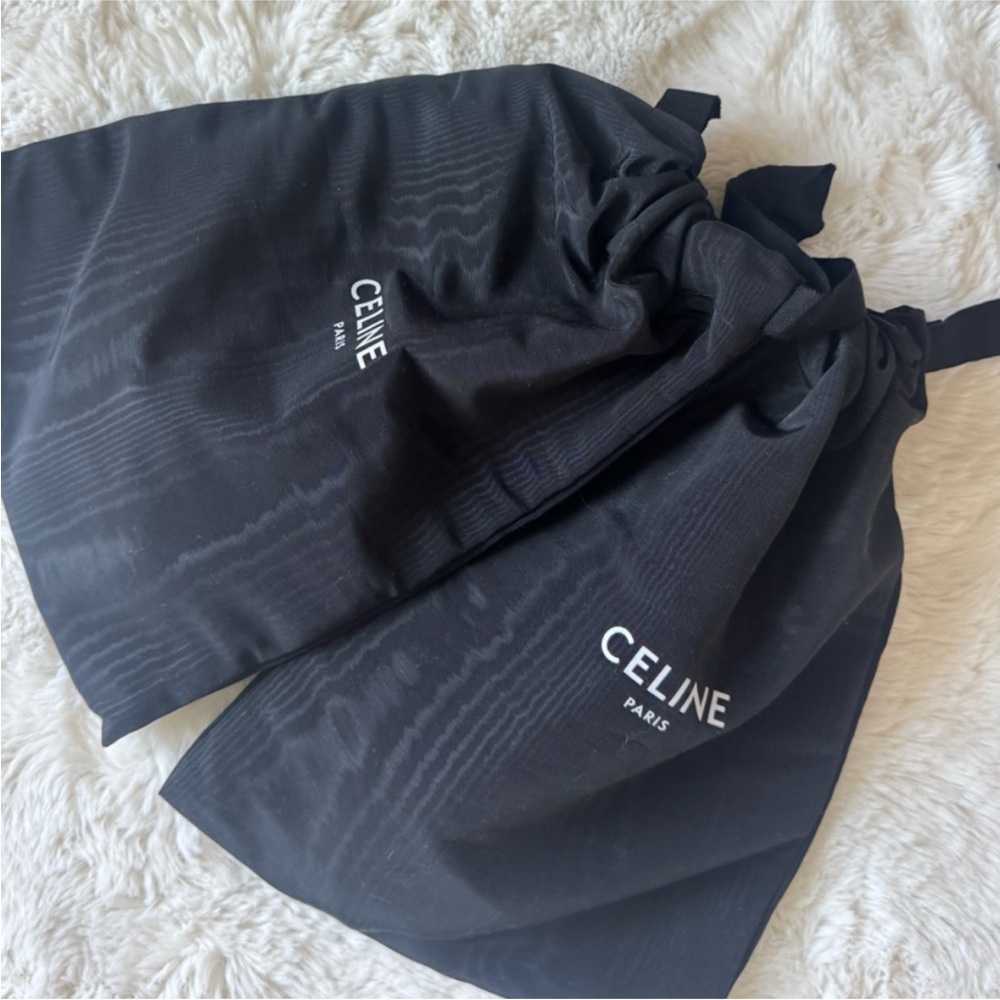 Celine Women's Brown leather Slide Sandals with dust bag and a box. - Picture 6 of 7